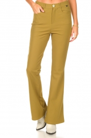 D-ETOILES CASIOPE :  Bootcut travelwear pants Vibrant | green - img4