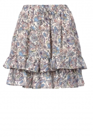  Skirt with flowerprint Senuf | blue