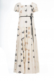  Midi dress with print Shadow | naturel