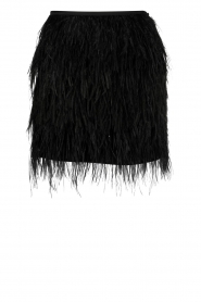  Feather skirt Minnigonna | black