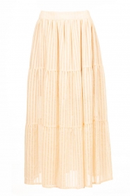  Transparent striped maxi skirt Gyrados | natural