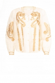 Silvian Heach |  Blouse with embroidery details Runrig | natural  | Picture 1