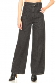Magali Pascal |  High waist jeans Jagger | grey  | Picture 4