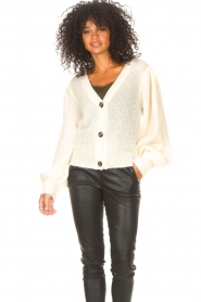 Copenhagen Muse |  Knitted cardigan Diva | creme  | Picture 6