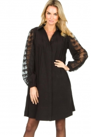 Copenhagen Muse |  Dress with lace Madelyn | black  | Picture 5