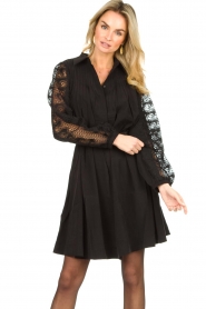 Copenhagen Muse |  Dress with lace Madelyn | black  | Picture 4