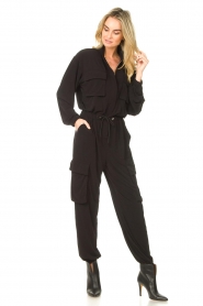 Notes Du Nord |  Cargo jumpsuit Nicci | black  | Picture 5