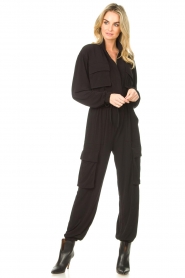 Notes Du Nord |  Cargo jumpsuit Nicci | black  | Picture 3