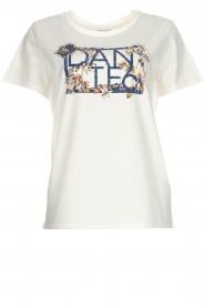 Dante 6 | T-shirt met logoprint Orchid | wit  | Afbeelding 1