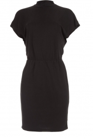 Jurk met open rug detail Bijou | zwart
