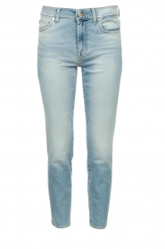 7 For All Mankind | Straight cropped jeans Roxanne | blauw 