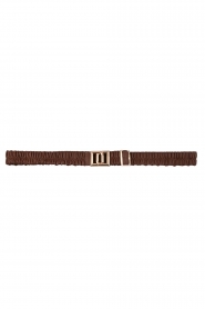 Dante 6 |  Elastic lamb leather belt MG Petite | brown  | Picture 1