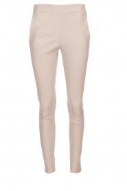 Leren legging Lebon | beige