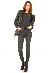 Tomorrow Jeans |  High waist skinny jeans Bowie L30 | black  | Picture 3