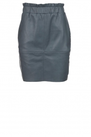 Leren rok Staci | blauw