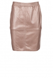 Leren rok Comet | metallic