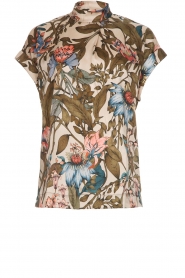 Top met bloemenprint Opium | multi