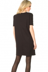 Twinset |  Dress with golden details Marin | black  | Picture 8