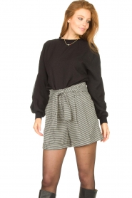 Silvian Heach |  Pied de poule short Aspundex | black  | Picture 6
