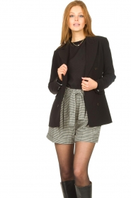 Silvian Heach |  Pied de poule short Aspundex | black  | Picture 4