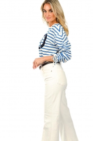 Twinset |  Striped sweater Marine | blue  | Picture 7