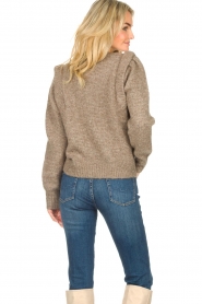 Second Female |  Knitted sweater with statement shoulders Abby | grey  | Picture 6