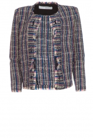 Bouclé jasje Frannie | blauw