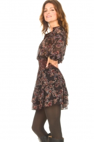 Second Female |  Blouse with floral print Miao | black | Picture 6
