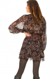 Second Female |  Blouse with floral print Miao | black | Picture 7
