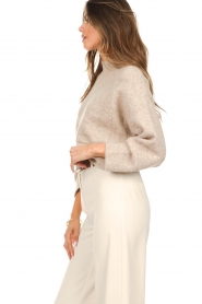 Knit-ted :  Basic sweater with chest pocket Cecily | beige - img8