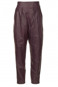 IRO |  Leather baggy pants Bisho | purple | Picture 1