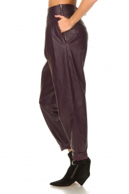 IRO |  Leather baggy pants Bisho | purple | Picture 6