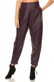 IRO |  Leather baggy pants Bisho | purple | Picture 5