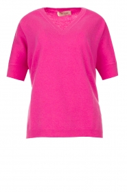 Be Pure |  Soft V-neck sweater Fay | pink