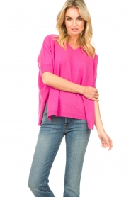 Be Pure |  Soft V-neck sweater Fay | pink  | Picture 2