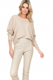 Knit-ted :  Soft knitted sweater Afra | beige - img2