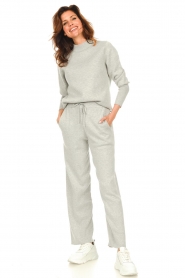 Knit-ted |  Knitted joggers Noor | grey  | Picture 2