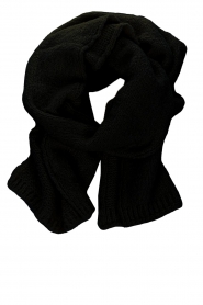 Knit-ted | Gebreide sjaal Bien | zwart 