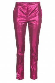 Patrizia Pepe | Metalic broek Dua | roze  | Afbeelding 1