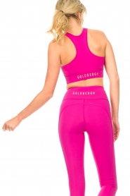 Goldbergh |  Sports bra with logo print Charly | pink  | Picture 6