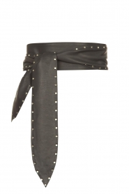 Dante 6 |  Leather studded belt Markala | black  | Picture 1