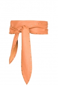 Dante 6 |  Leather studded belt Markala | camel  | Picture 1