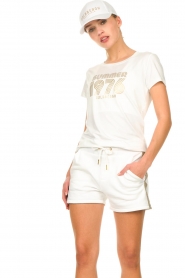 Goldbergh |  Sports top with print Kaia | white  | Picture 2