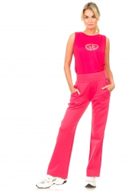 Goldbergh |  Sports top with logo Reyna | pink  | Picture 3