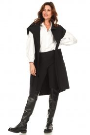 D-ETOILES CASIOPE |  Sleeveless travelwear trench coat Day | black  | Picture 3