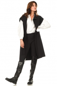 D-ETOILES CASIOPE |  Sleeveless travelwear trench coat Day | black  | Picture 4