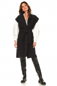 D-ETOILES CASIOPE |  Sleeveless travelwear trench coat Day | black  | Picture 5