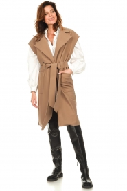 D-ETOILES CASIOPE :  Sleeveless travelwear trench coat Day | beige - img5