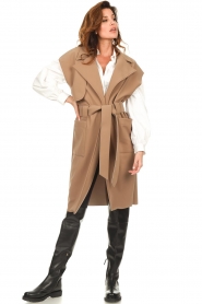 D-ETOILES CASIOPE :  Sleeveless travelwear trench coat Day | beige - img3