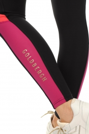 Goldbergh |  Sports leggings with coloured details Terra | black  | Picture 8